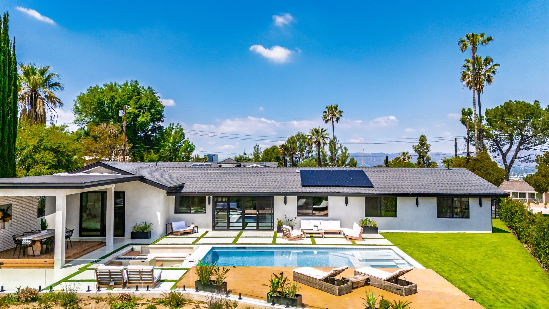 Califa St residence with pool terrace and outdoor living areas designed by NOF DESIGN